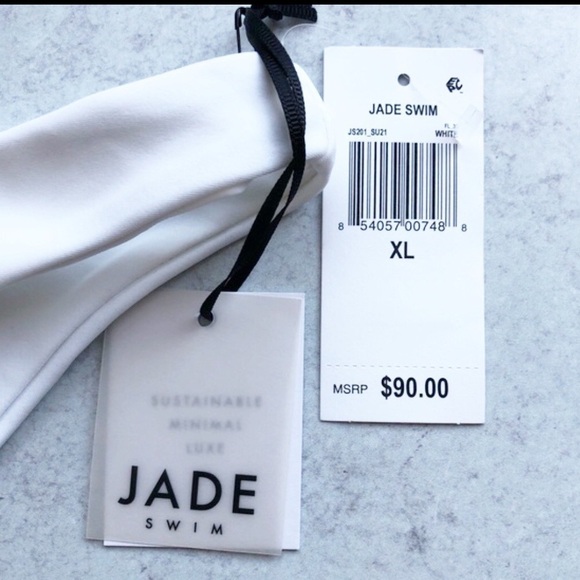 Jade Swim White Most Wanted Bikini Bottoms XL - Picture 4 of 5